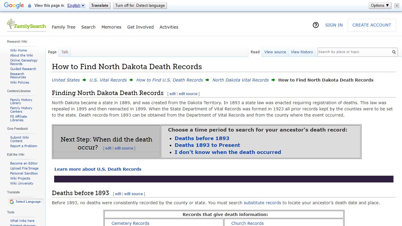 How to Find North Dakota Death Records • FamilySearch